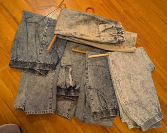 Chic Acid wash Jeans from the 80s Size small I believe Several pairs