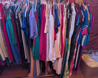 A good amount of size small dresses.