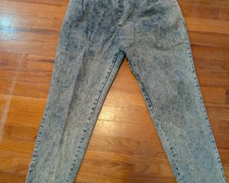 Chic Acid wash Jeans from the 80s Size small I believe