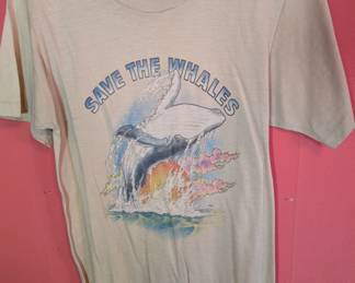 Single Stitch T-shirt Save the Whales Very Very Rare and highly sought after!