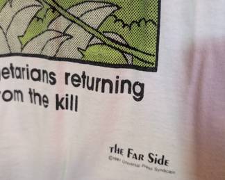 Single Stich The Far Side Comic Strip T-shirt