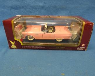 Lot 95. Road Legends 1955 Ford Thunderbird. 1:18 scale die-cast car in original box. Appears to have never been out of the box.