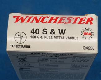 Lot 430. 40 Winchester 40 S & W rounds