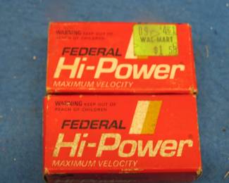 Lot 57. Two boxes of 50 each (100 total) Federal Hi-Power .22 short rounds