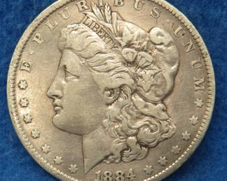 Lot 469. 1884 O Morgan silver dollar
