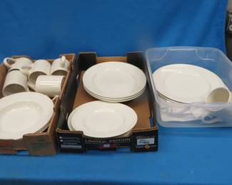 Lot 68. White dishes
