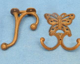 Lot 193. Cast iron coat hooks