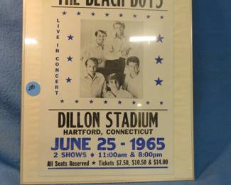 Lot 280. 1965 Beach Boys Poster