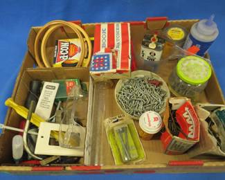 Lot 463. Hardware, line chalk, book matches, and more