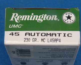 Lot 158. 50 Remington 45 Auto rounds