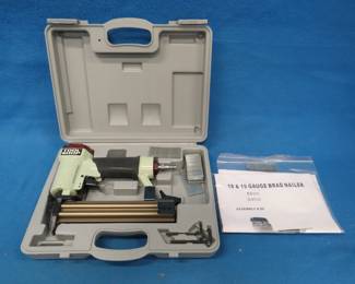 Lot 292. Tool Shop 18 & 19-gauge brad nailer. Appears to be new in the box.
