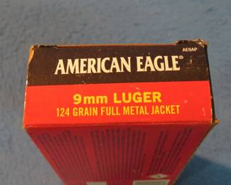Lot 353. 50 American Eagle 9mm Luger cartridges