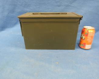 Lot 135. Cabela's M2A1 50 cal. locking lid metal ammo box