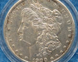 Lot 163. 1900 S Morgan silver dollar