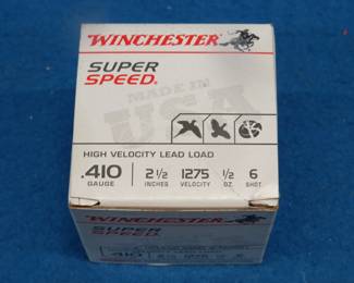 Lot 411. 25 Winchester .410 Super Speed 6-shot shells