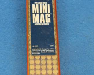 Lot 386. 100 22 LR Mini Mag/CB rounds
