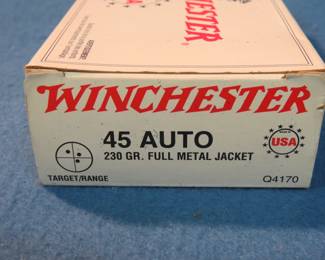 Lot 352. 50 Winchester 45 AUTO cartridges