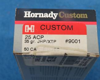 Lot 152. 97 Hornady 25 ACP rounds
