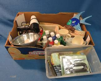 Lot 240. Box lot including heavy-duty stapler