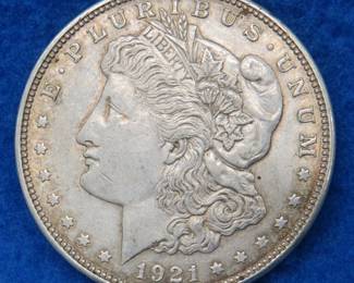 Lot 468. 1921 P Morgan silver dollar