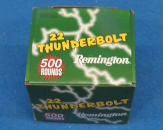Lot 382. 500 Remington 22 Long Rifle Thunderbolt rounds