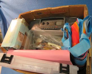 Lot 248. NIP King size sheets, portable radio and more