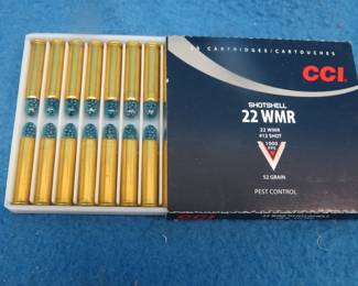 Lot 416. 20 CCI .22 WMR 12-Shot (birdshot) rounds