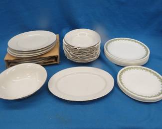 Lot 404. China Corelle plates and more