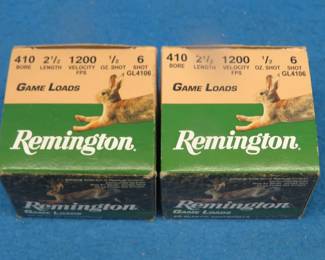 Lot 413. Two boxes of 20 each (40 total) Remington .410 6-shot shells