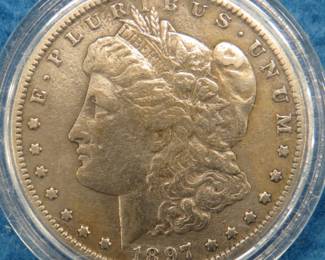Lot 231. 1897 S Morgan silver dollar