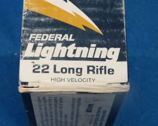 Lot 437. Ten boxes of 50 each (500 total) Federal .22 LR Lightning rounds