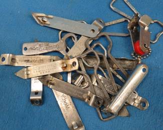 Lot 139. 19 beer advertising openers and a Texas glass