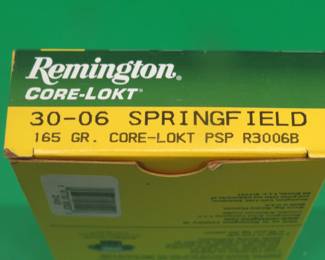 Lot 123. Twenty Remington 30-06 Springfield rounds