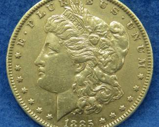 Lot 466. 1885 P Morgan silver dollar