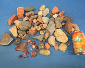 Lot 119. Decorative rocks including some polished ones