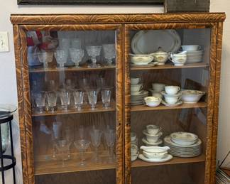 Awesome art deco mirror and antique cabinet