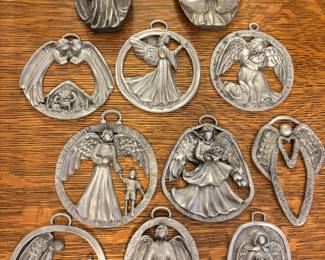 C. Ranney Catholic Charities pewter angels