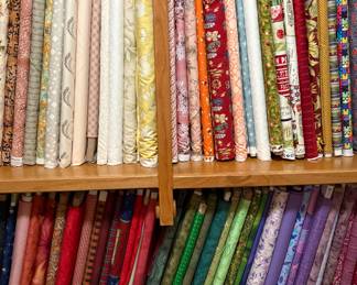 Bolts of fabric