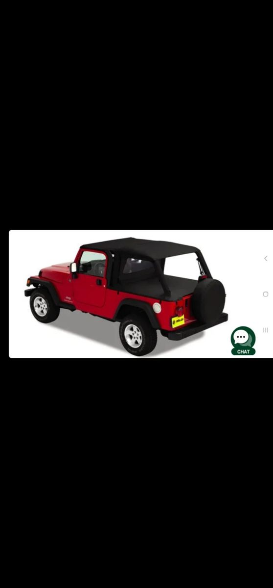 This picture is just to show the SOFT TOP that is for sale. No vehicles are for sale at this location.