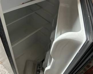 small beverage refrigerator.