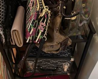 Betsey Johnson handbag, Dooney & Bourke handbags, nice wallets.