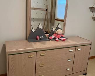 Dresser with mirror