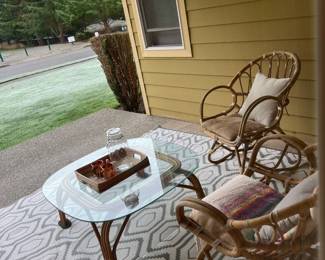 Patio chairs and table