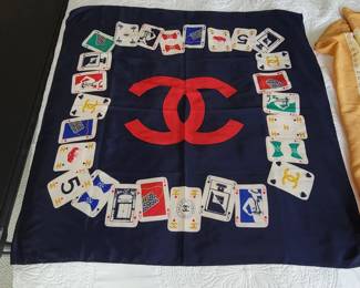 Coco Chanel silk scarf
