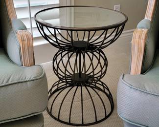 Elizabeth Cole mirror top accent table