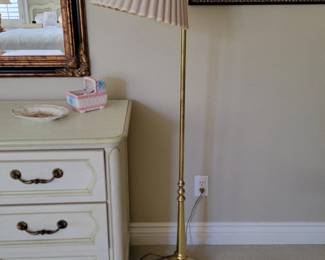 Brass floor lamp