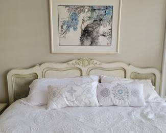 Victorian King size headboard and bed