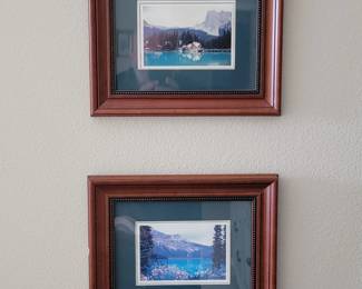 Framed landscape prints