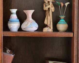Native American pottery, Olive wood Holy Land sculpture