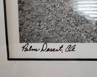 Vintage 1992 signed Palm Desert print